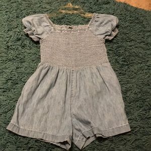 Gap Kids Shorts Romper with puff sleeves